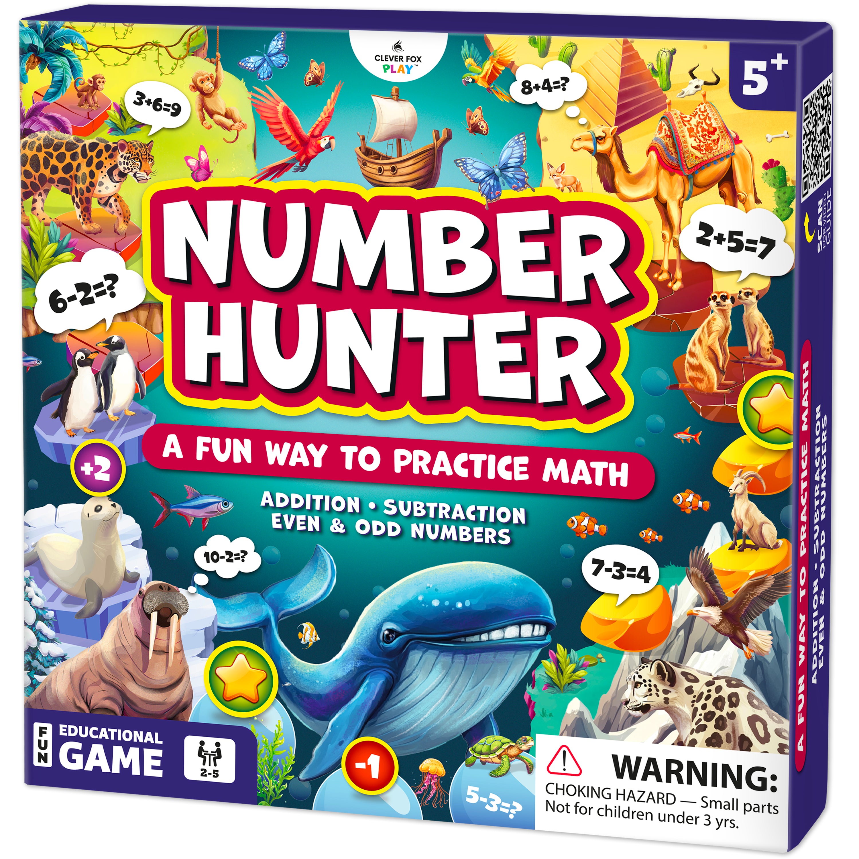 Number Hunter, Clever Fox Play · Addition & subtraction