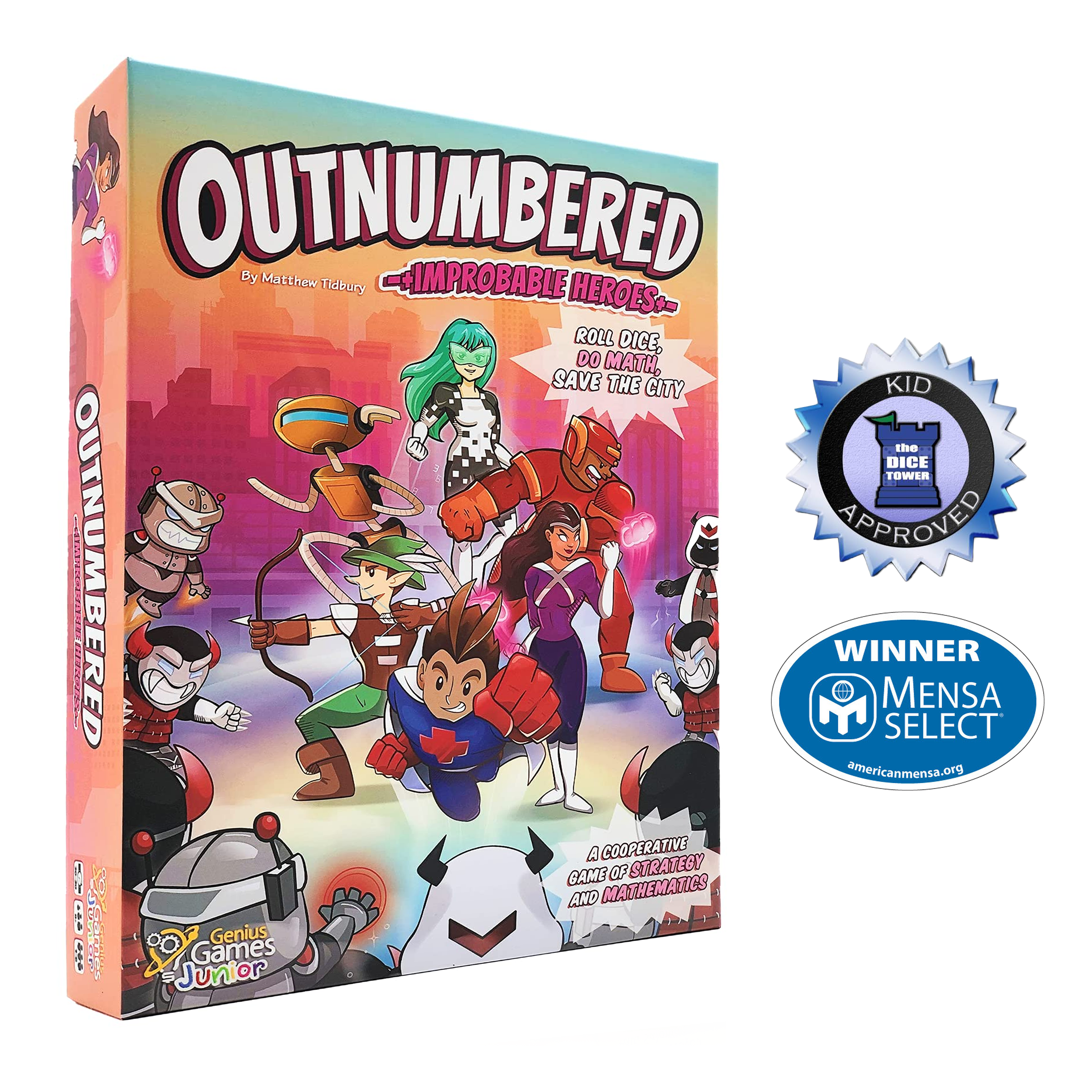 Outnumbered: Improbable Heroes, Genius Games · Ages 8+ · 1–6 players