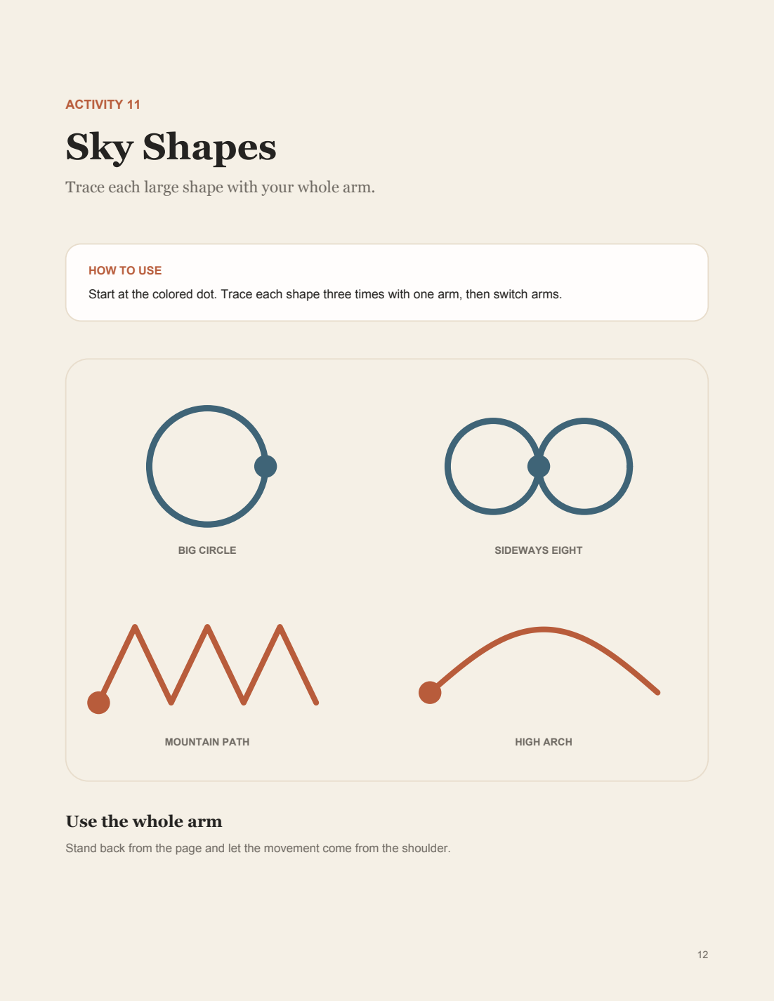 Sky Shapes movement activity